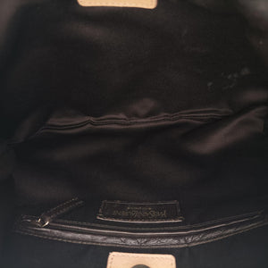 Pre-owned Yves Saint Laurent Rive Gauche Beige Leather×Suede 138961 handbag | stylenewstar