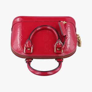 Pre-owned Louis Vuitton Alma BB pomme d'amour Vernis M91606 shoulderbag | stylenewstar