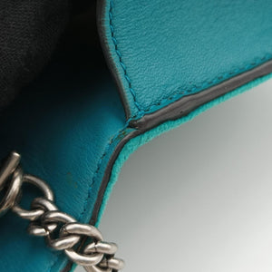 Pre-owned Gucci Dionysus Blue velour×Leather 476432 shoulderbag | stylenewstar