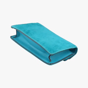 Pre-owned Gucci Dionysus Blue velour×Leather 476432 shoulderbag | stylenewstar
