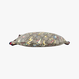 Pre-owned Gucci Kids GG Space beige×Multicolour PVC coated canvas 502095 bum bag/waist bag | stylenewstar