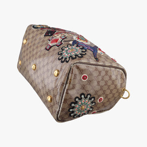 Pre-owned Gucci Babushka Multicolour PVC coated canvas 207774 handbag | stylenewstar