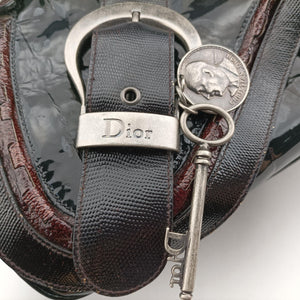 Secondhand Christian Dior Gaucho Black Patent handbag | stylenewstar