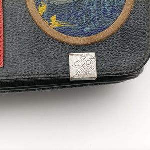 Pre-owned Louis Vuitton District PM NM LV Alps BLACK×Multicolor DAMIER GRAPHITE CANVAS N40040 shoulderbag | stylenewstar