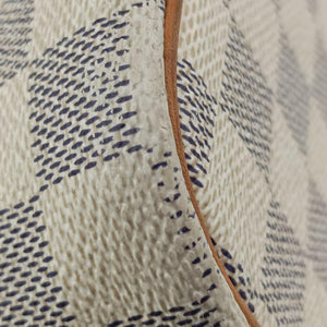 Pre-owned Louis Vuitton SALEYA MM AZUR Damier Canvas N51185 handbag | stylenewstar