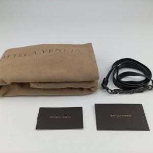 Pre-owned Bottega Veneta Roma Intrecciato Black lambskin shoulderbag | stylenewstar