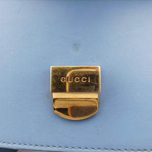 Secondhand Gucci Sylvie Blue Leather 421882 shoulderbag | stylenewstar