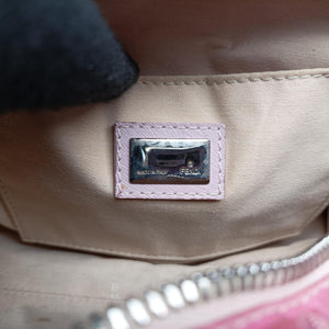 Secondhand Fendi Zucchino Forever Bauletto Pink×Multicolour Canvas×sequins 8BL068 handbag | stylenewstar