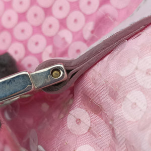 Secondhand Fendi Zucchino Forever Bauletto Pink×Multicolour Canvas×sequins 8BL068 handbag | stylenewstar