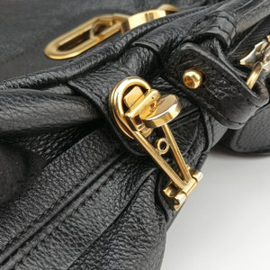 Pre-owned Chloe Paraty Black Leather shoulderbag | stylenewstar