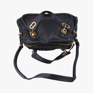 Pre-owned Chloe Paraty Black Leather shoulderbag | stylenewstar