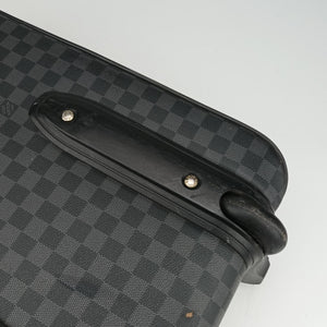 Pre-owned Louis Vuitton PEGASE 60 Black Damier Canvas N23298 suitcase | stylenewstar