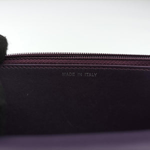 Pre-owned Chanel BOY CHANEL Chain Wallet Purple velour A68911 shoulderbag | stylenewstar