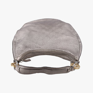 Pre-owned Gucci GG Twins Silver Leather 232962 shoulderbag | stylenewstar