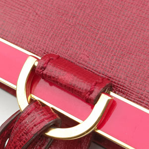 Pre-owned Fendi 2 Jours Burgundy Leather 8BH251 handbag | stylenewstar