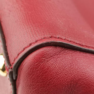 Pre-owned Fendi 2 Jours Burgundy Leather 8BH251 handbag | stylenewstar