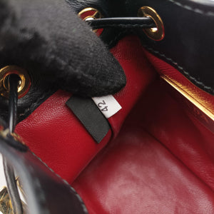 Secondhand Prada Mini Drawstring Black Enamel 1NR016 shoulderbag | stylenewstar