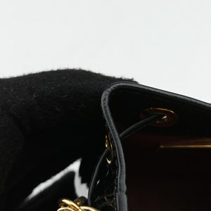 Secondhand Prada Mini Drawstring Black Enamel 1NR016 shoulderbag | stylenewstar