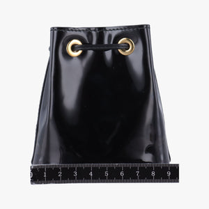 Secondhand Prada Mini Drawstring Black Enamel 1NR016 shoulderbag | stylenewstar