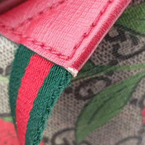 Pre-owned Gucci GG Supreme Tian Beige×red×multi PVC coated canvas×Leather 427042 backpack/rucksack | stylenewstar