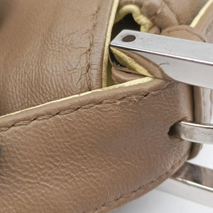 Pre-owned Fendi Baguette Brown × Yellow Leather 26424 handbag | stylenewstar