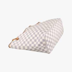 Vintage Louis Vuitton Neverfull MM Azur Damier Canvas N51107 handbag | stylenewstar