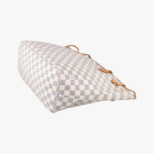 Vintage Louis Vuitton Neverfull MM Azur Damier Canvas N51107 handbag | stylenewstar