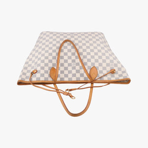 Vintage Louis Vuitton Neverfull MM Azur Damier Canvas N51107 handbag | stylenewstar