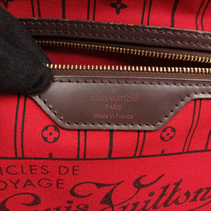 Vintage Louis Vuitton NEVERFULL GM EBENE Damier Canvas N51106 shoulderbag | stylenewstar