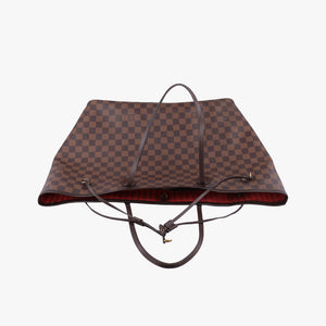 Vintage Louis Vuitton NEVERFULL GM EBENE Damier Canvas N51106 shoulderbag | stylenewstar