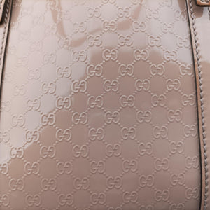 Pre-owned Gucci Microguccissima Beige Patent Leather 309617 shoulderbag | stylenewstar