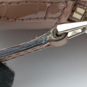 Pre-owned Gucci Microguccissima Beige Patent Leather 309617 shoulderbag | stylenewstar