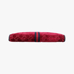 Pre-owned Gucci Rajah Red velour 537219 shoulderbag | stylenewstar