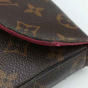 Pre-owned Louis Vuitton Pochette Felicie Brown Monogram Canvas M61276 shoulderbag | stylenewstar