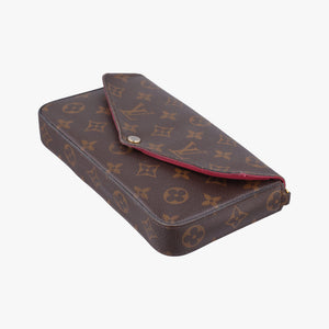 Pre-owned Louis Vuitton Pochette Felicie Brown Monogram Canvas M61276 shoulderbag | stylenewstar