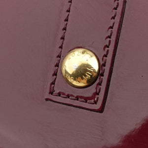 Pre-owned Louis Vuitton Alma GM Rouge Fauvist Vernis M91687 handbag | stylenewstar