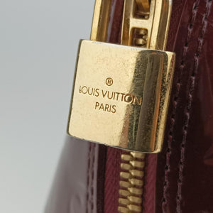 Pre-owned Louis Vuitton Alma GM Rouge Fauvist Vernis M91687 handbag | stylenewstar