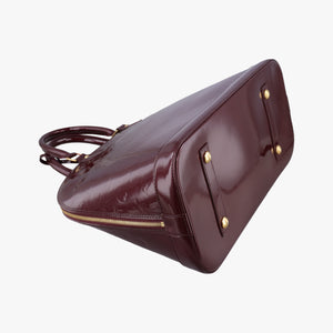 Pre-owned Louis Vuitton Alma GM Rouge Fauvist Vernis M91687 handbag | stylenewstar