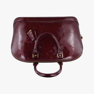 Pre-owned Louis Vuitton Alma GM Rouge Fauvist Vernis M91687 handbag | stylenewstar