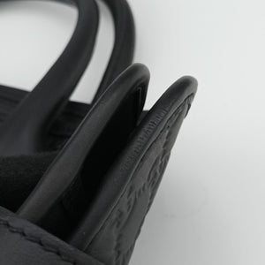 Pre-owned Gucci Guccissima Black Leather 246410 handbag | stylenewstar