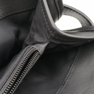 Pre-owned Gucci Guccissima Black Leather 246410 handbag | stylenewstar