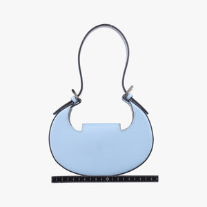 Pre-owned Fendi Cookie Mini Blue Leather 8BS065 handbag | stylenewstar