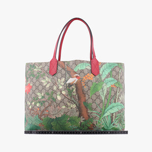 Pre-owned Gucci Gucci Tian GG Sprime Beige×Multicolour PVC coated canvas 412096 shoulderbag | stylenewstar