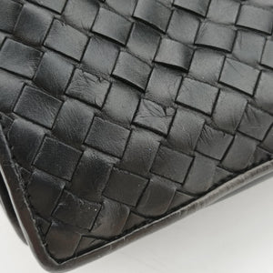 Pre-owned Bottega Veneta Intrecciato Black lambskin handbag | stylenewstar