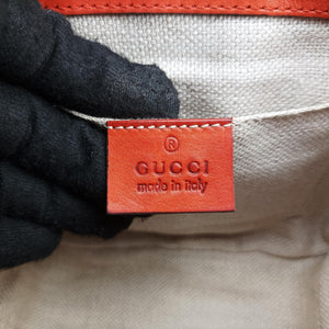 Pre-owned Gucci Snaffle Bit Orange Leather 263956 shoulderbag | stylenewstar