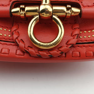 Pre-owned Gucci Snaffle Bit Orange Leather 263956 shoulderbag | stylenewstar