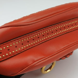 Pre-owned Gucci Snaffle Bit Orange Leather 263956 shoulderbag | stylenewstar