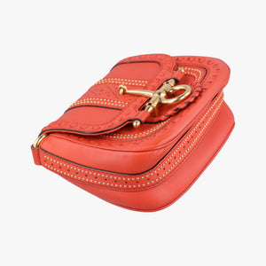 Pre-owned Gucci Snaffle Bit Orange Leather 263956 shoulderbag | stylenewstar