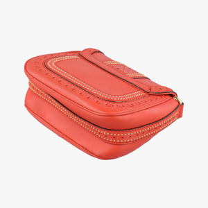 Pre-owned Gucci Snaffle Bit Orange Leather 263956 shoulderbag | stylenewstar