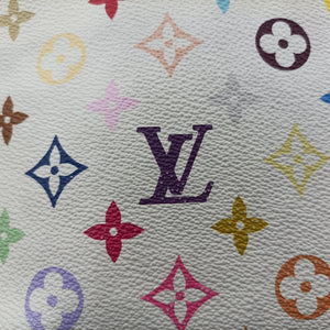 Vintage Louis Vuitton LODGE GM white Monogram Multicolor M40051 shoulderbag | stylenewstar
